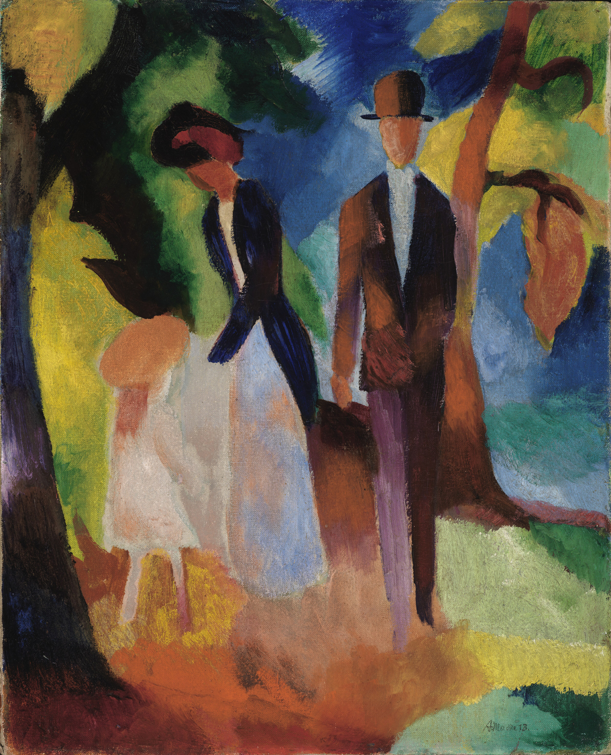 People on the Blue Lake, 1913