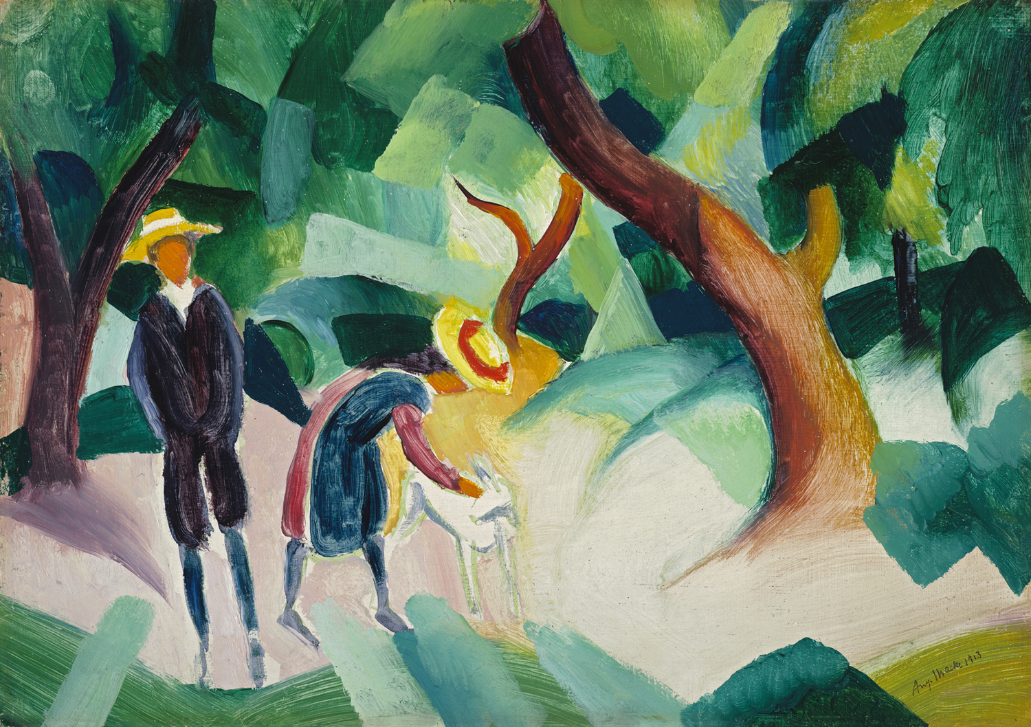 Children with a Goat, 1913