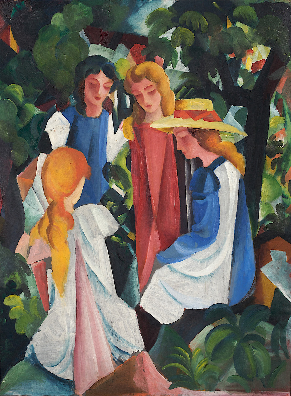 Four Girls, c. 1912-13