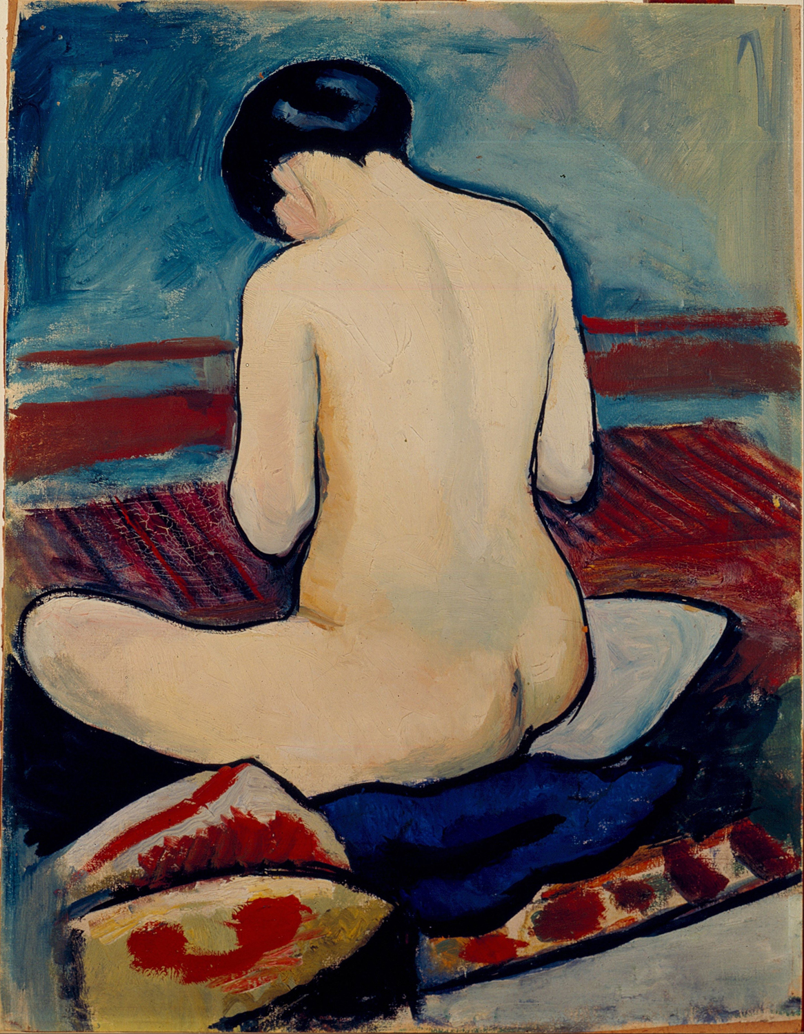 Nude Sitting On a Pillow, 1911