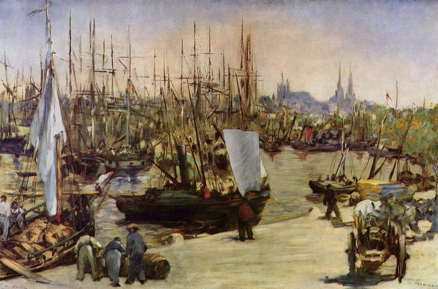 Harbor in Bordeaux, 1871