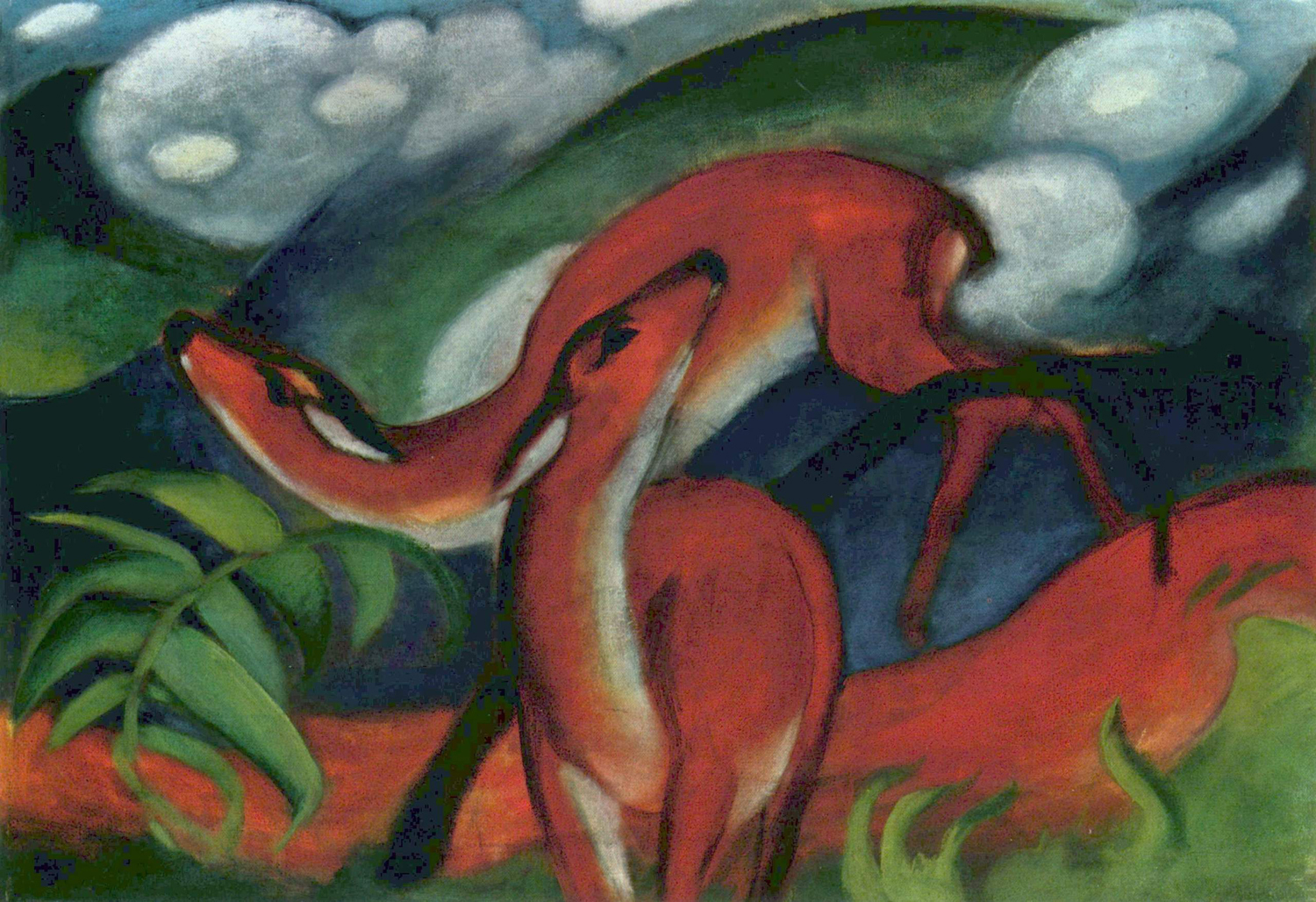 Rote Rehe II, 1912