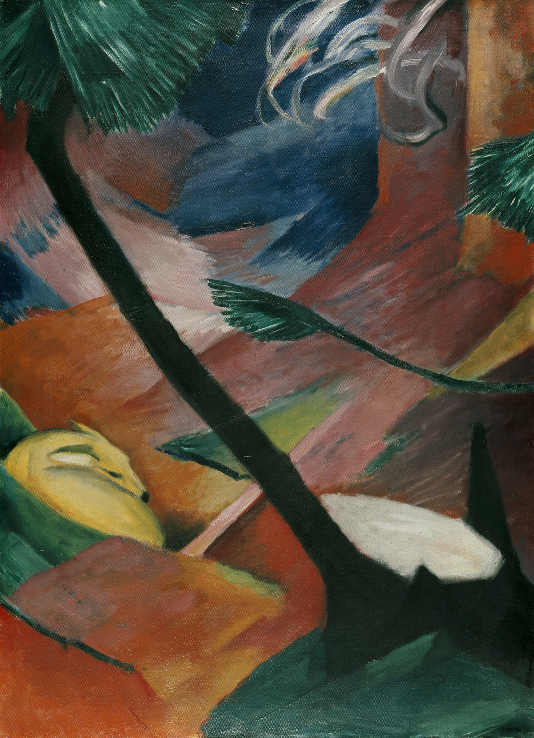 Deer in the Woods II, 1912