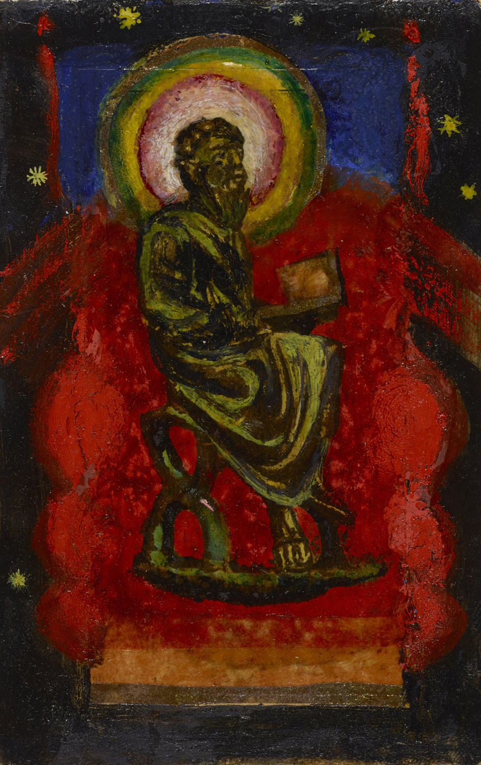 Sitzender Heiliger, 1913