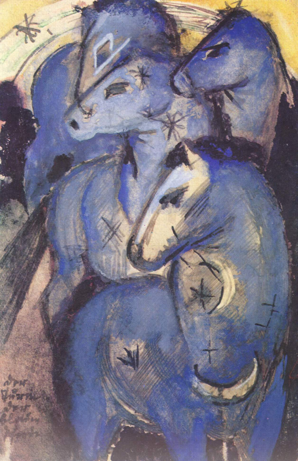 Group of Blue Horses, 1913