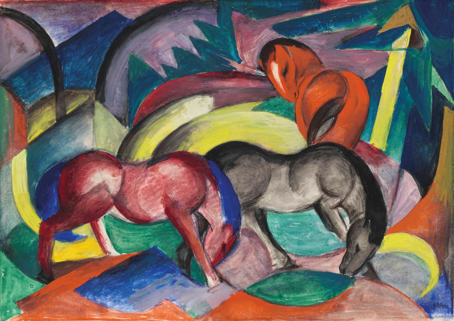 Three Horses, 1912