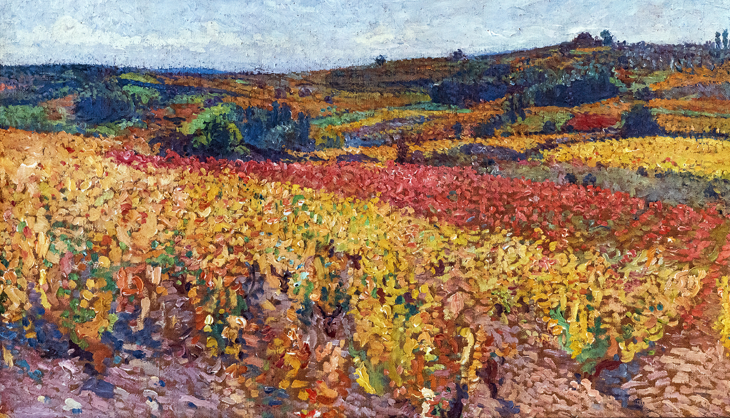 Vineyards in Autumn, Study for Les Vendanges, before 1927
