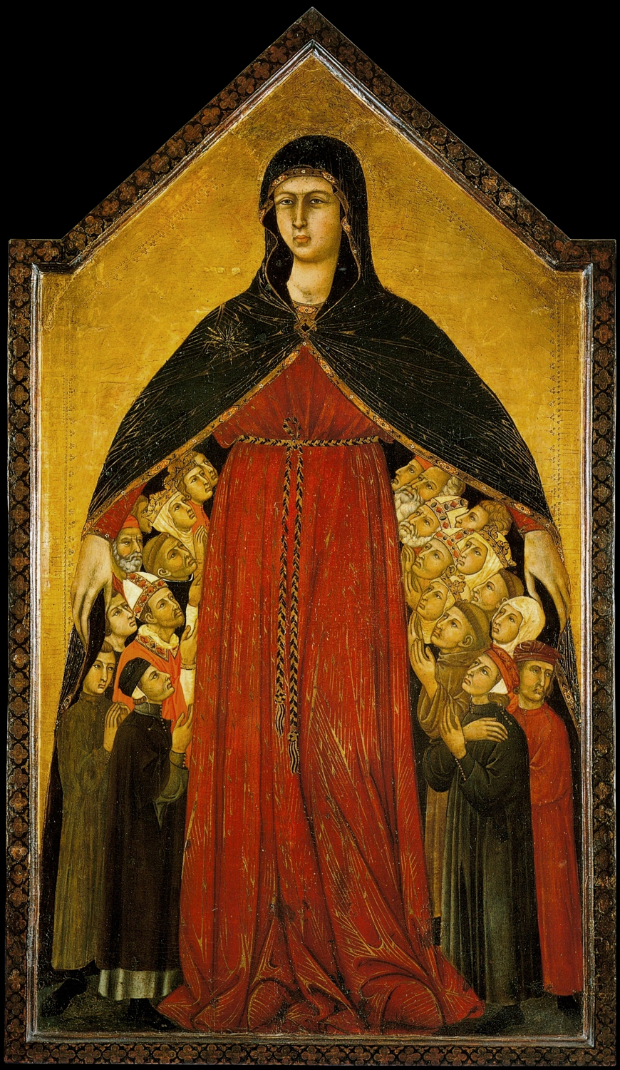 Madonna della Misericordia (Madonna of mercy), c. 1308-10