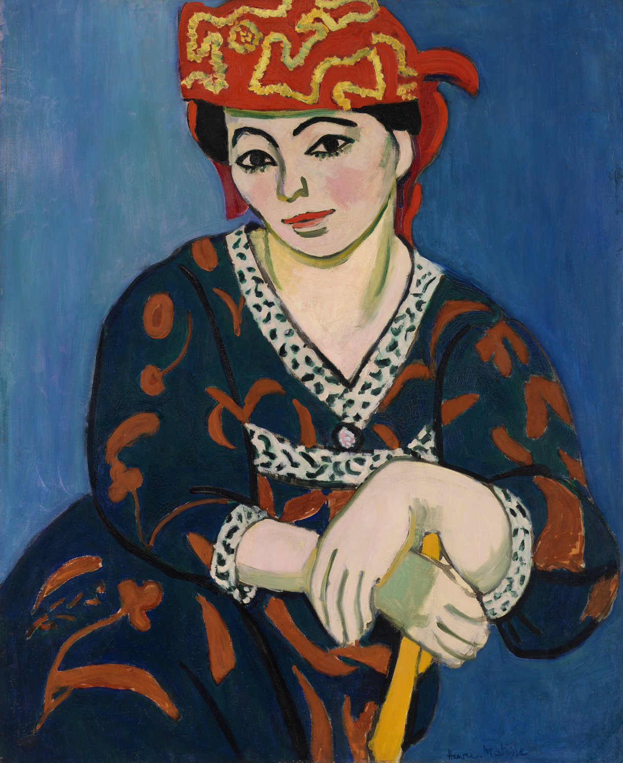 Red Madras Headdress, 1907