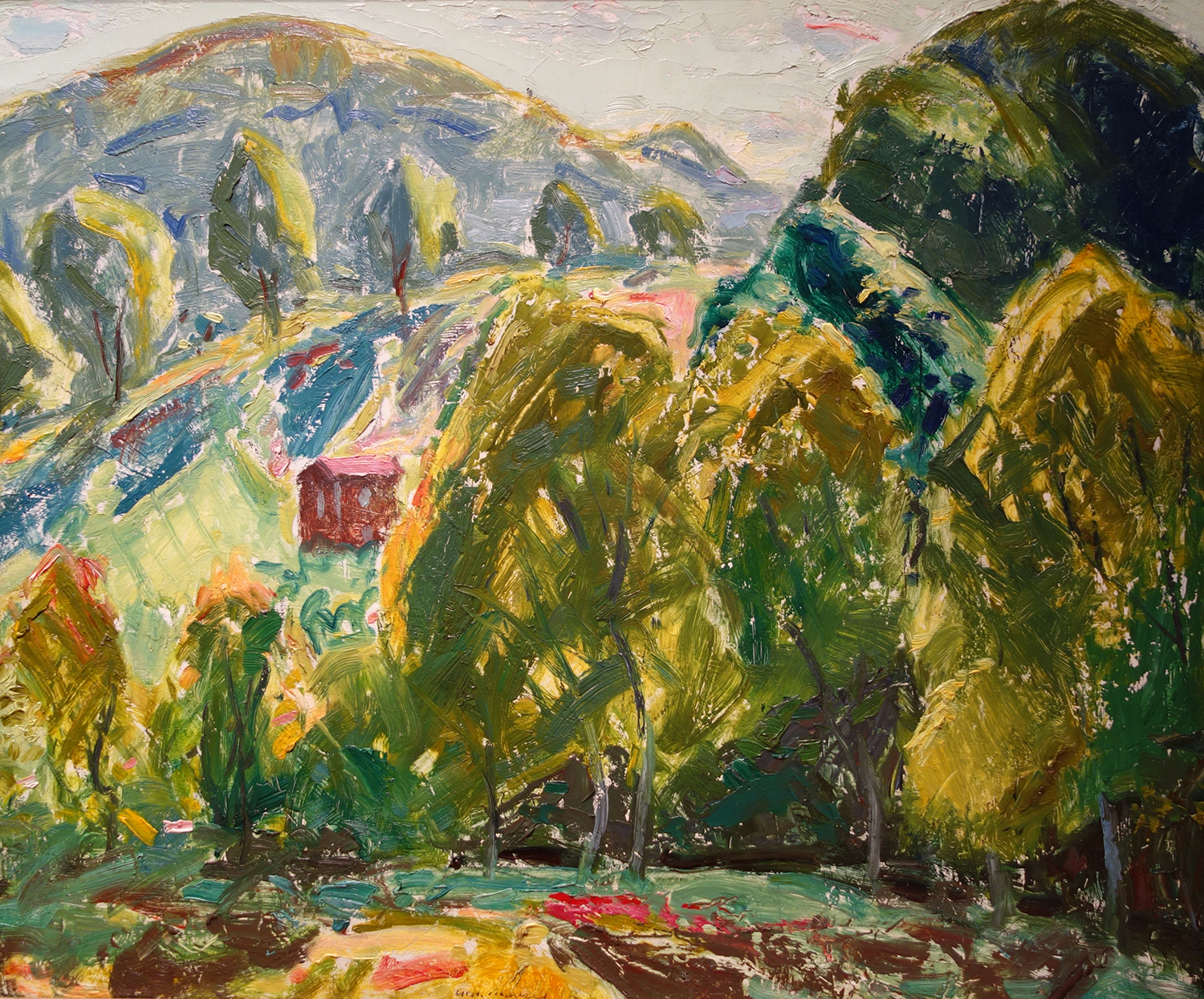 Marlboro Landscape (House in Hills), c. 1916