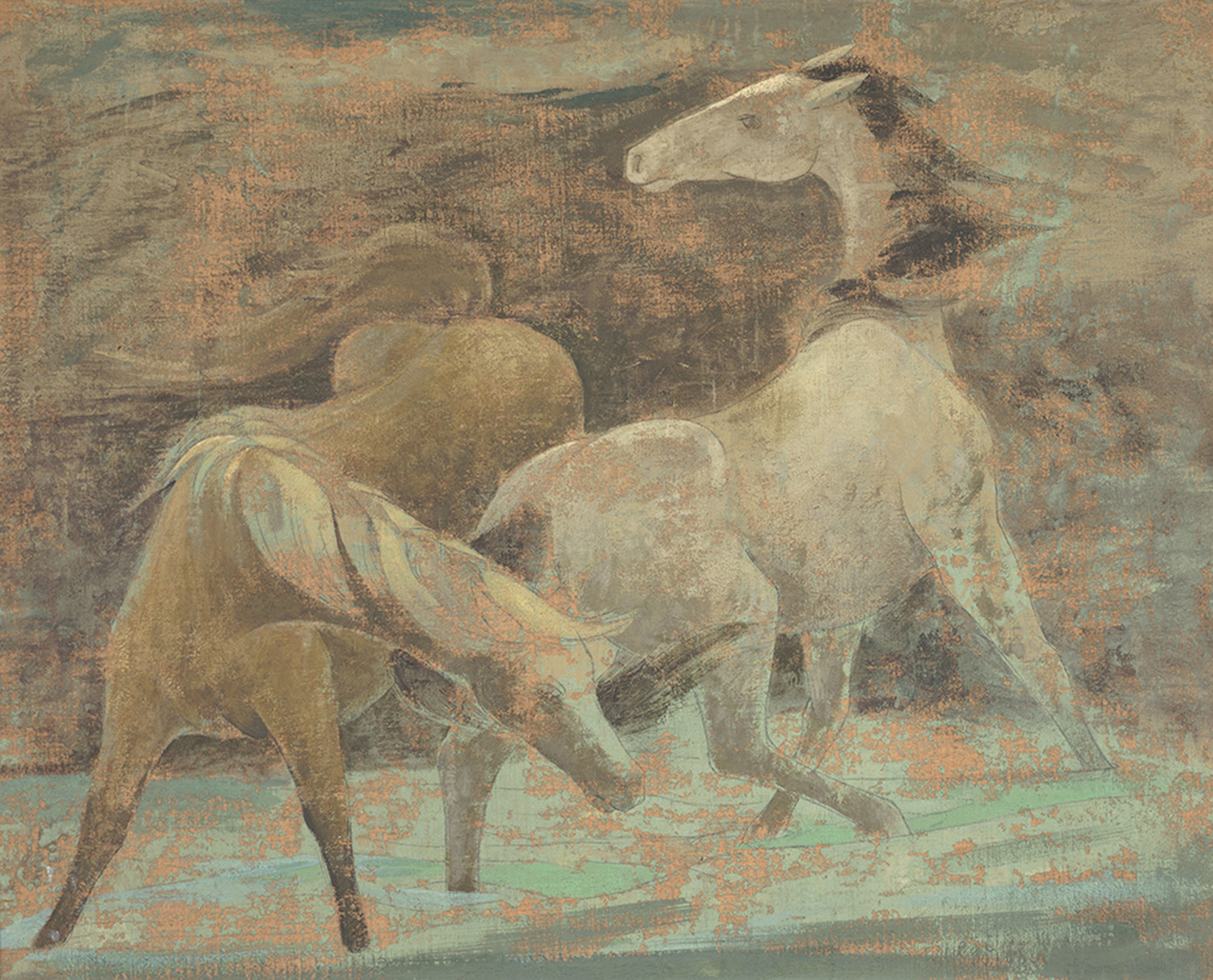 Two Horses in a Storm, 1932