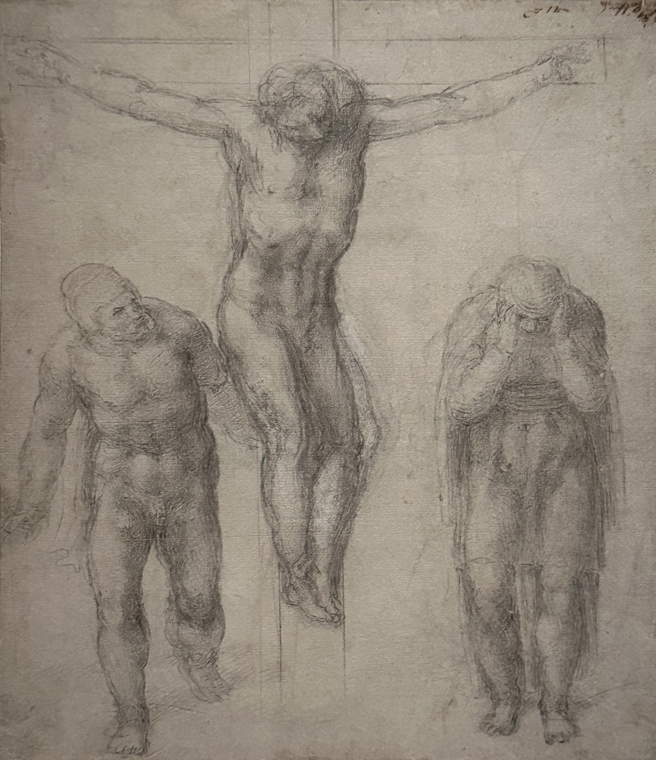 Crucifixion with Two Male Figures, c. 1555-63
