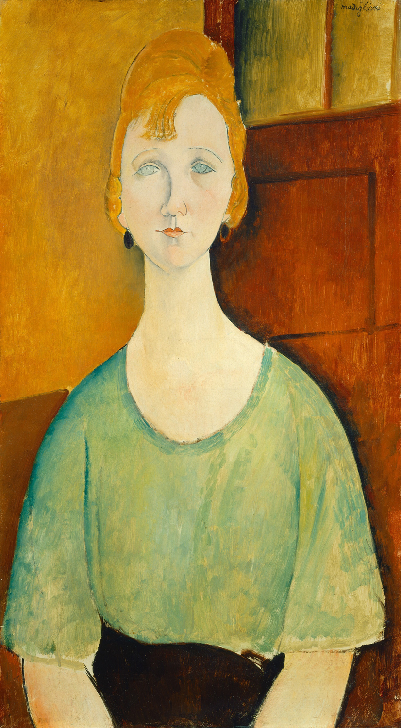 Girl in a Green Blouse, 1917