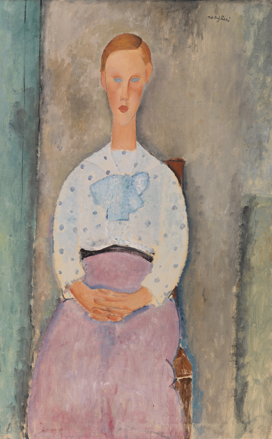 Girl with a Polka-Dot Blouse