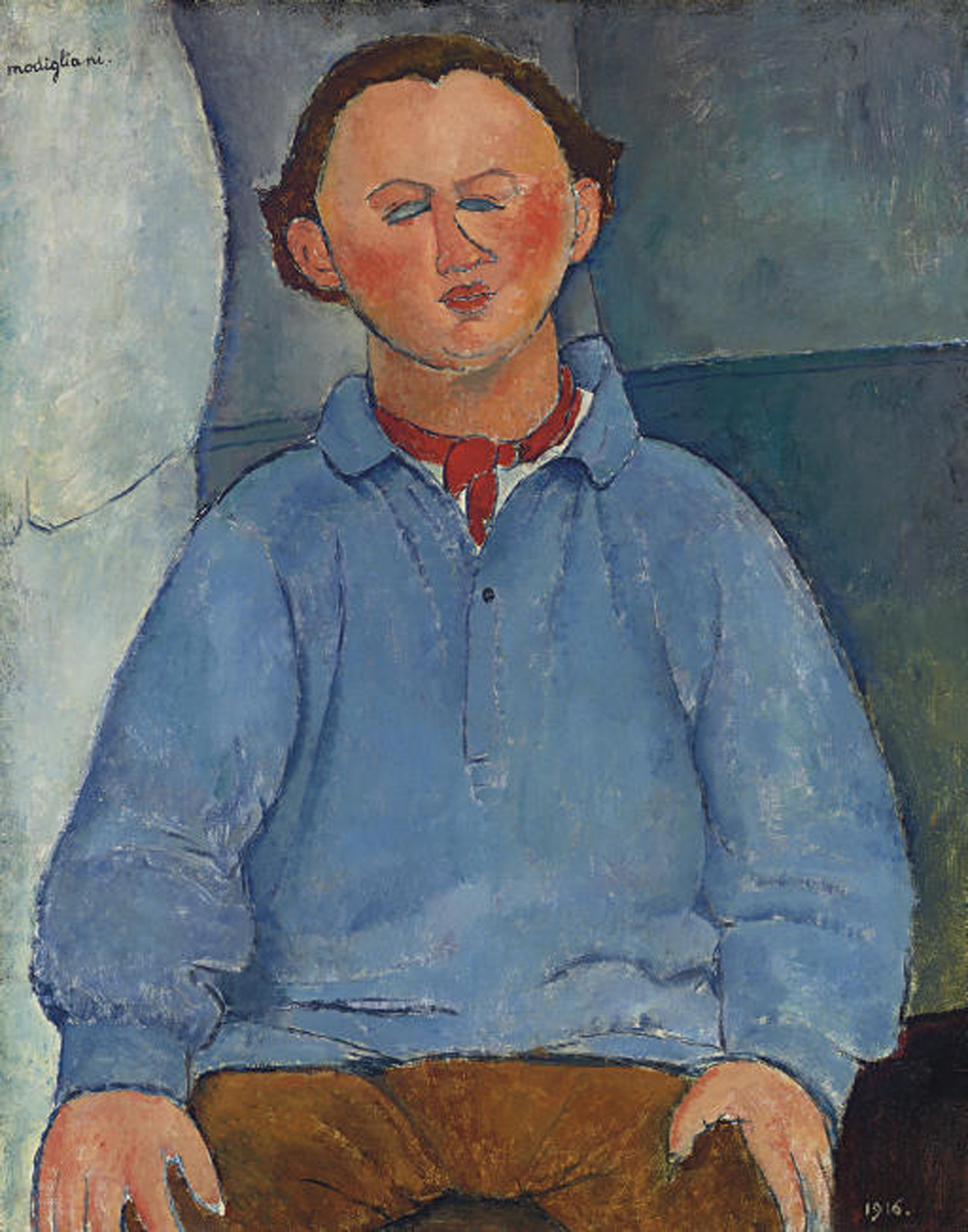 Portrait du Sculpteur Oscar Miestchaninoff, 1916