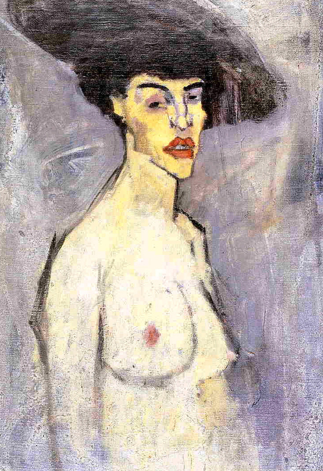 Nude with Hat (Maud Abrantes on verso), 1908-09