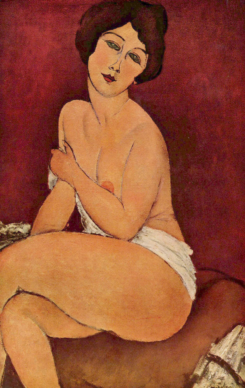 Nude Sitting on a Divan, c. 1918