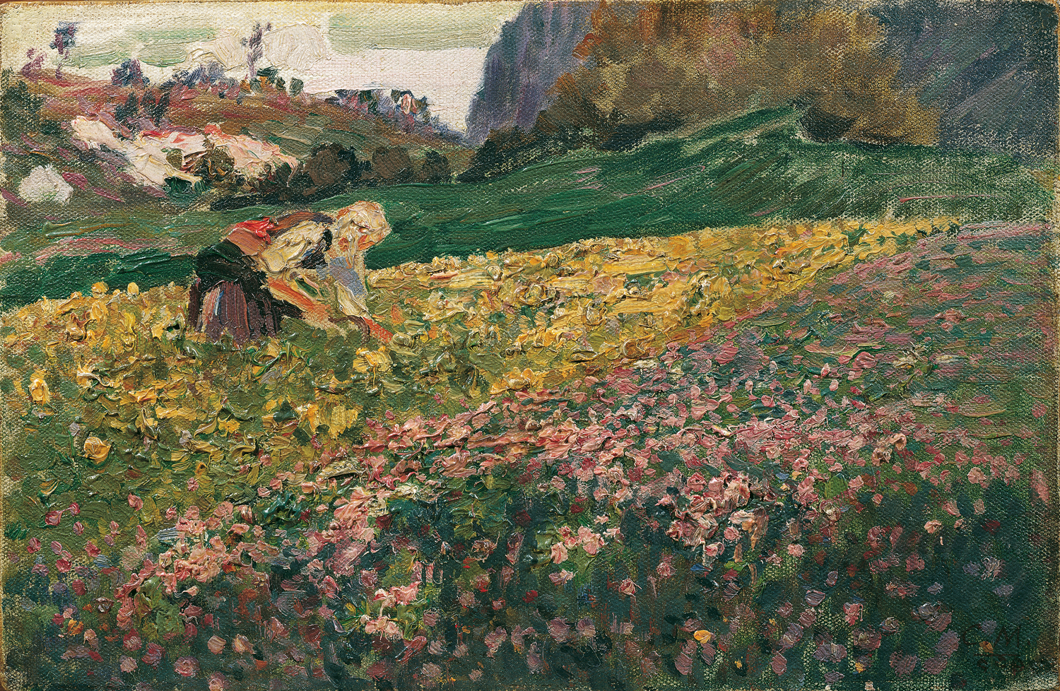 Girl in a Flower Meadow, 1909