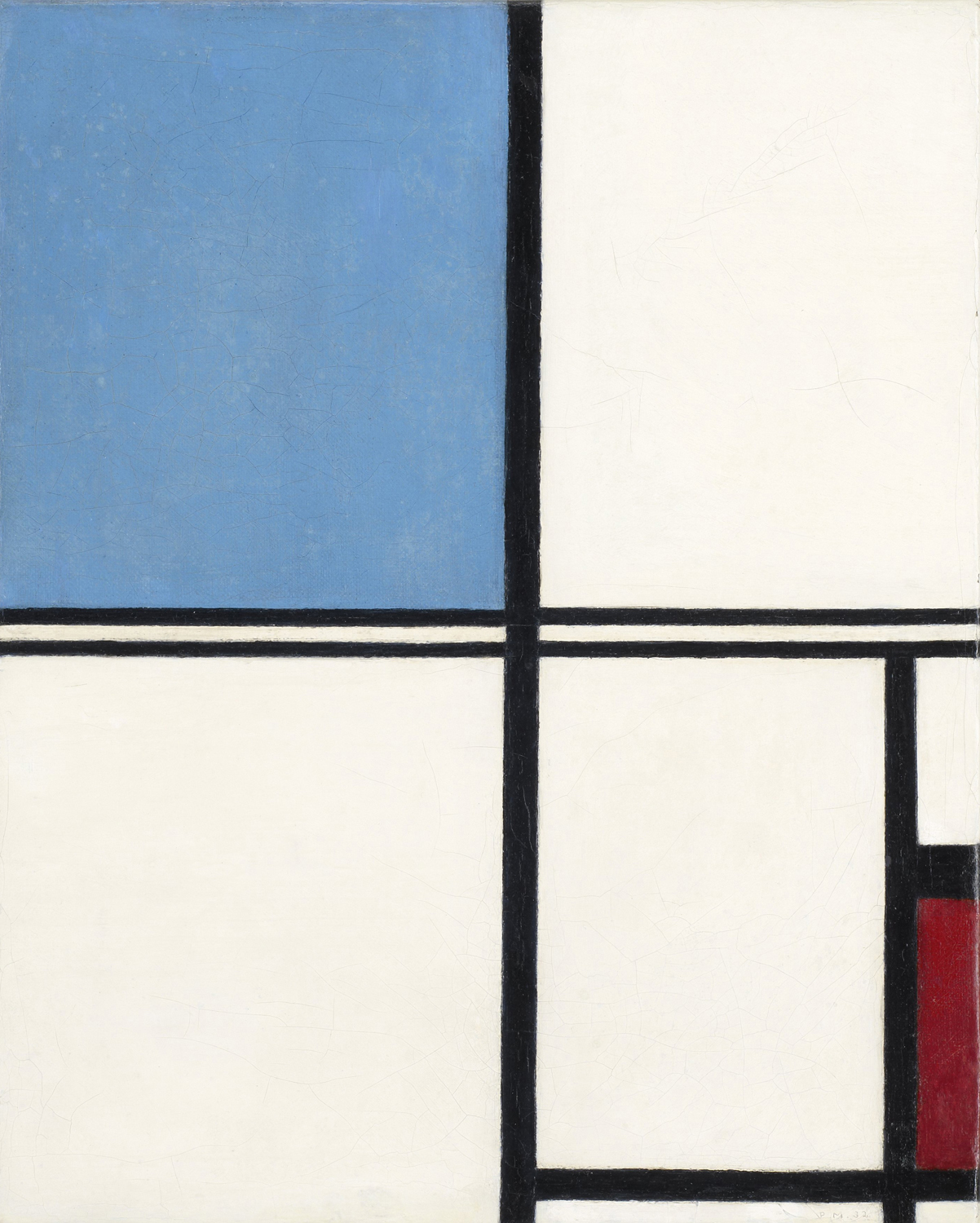 Composition with Blue and Red, 1932
