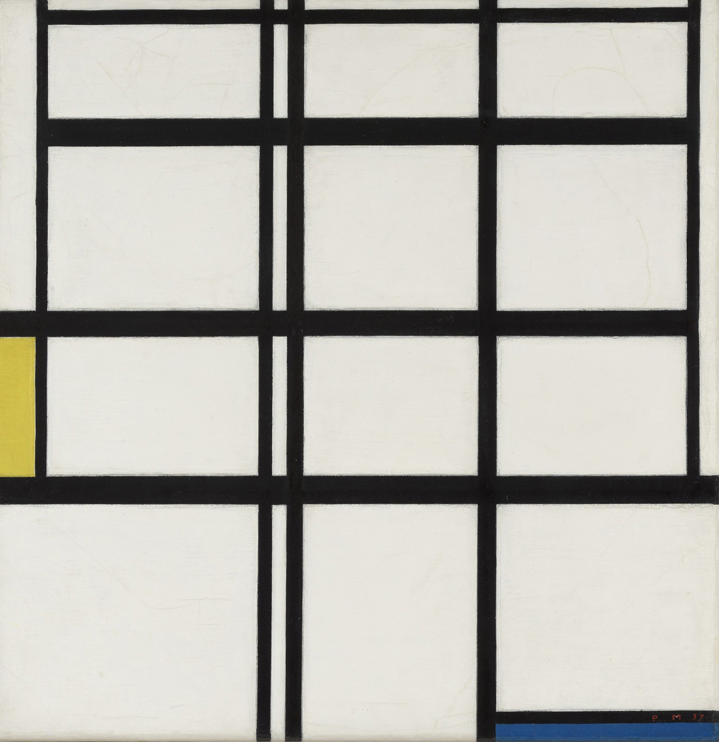 Composition in Yellow, Blue, and White, I, 1937