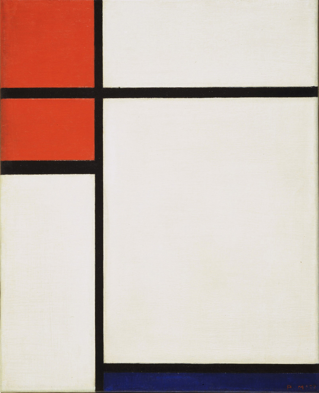 Composition Red and Blue, 1920