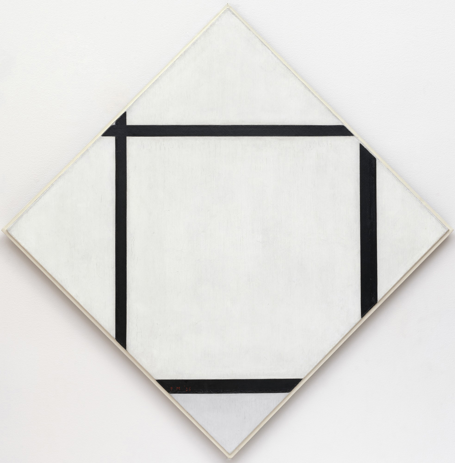 Tableau I Lozenge with Four Lines and Gray, 1926