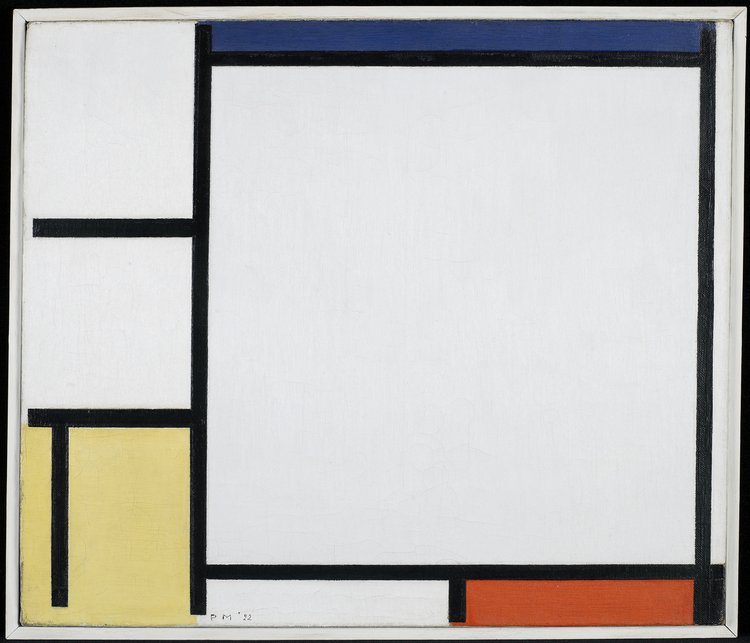Composition with Blue, Red, Yellow, and Black. 1922