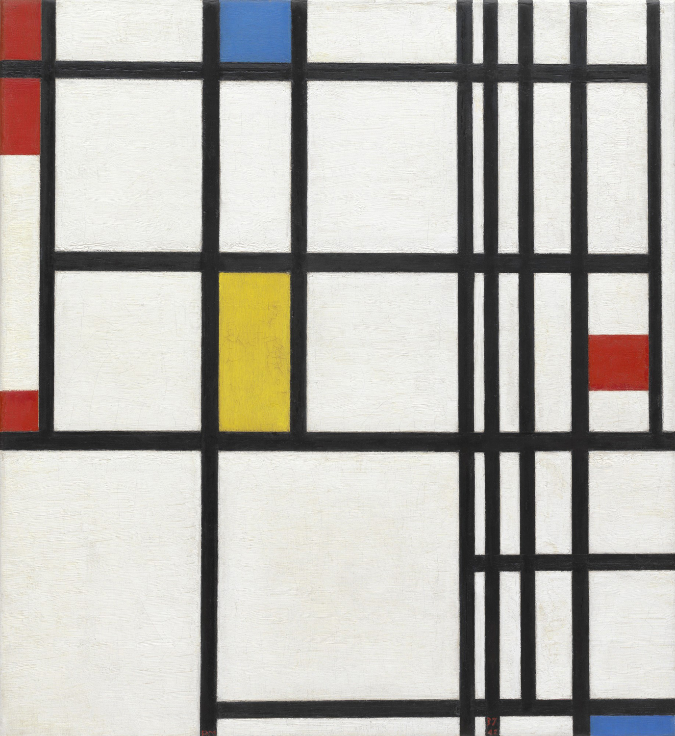 Composition in Red, Blue, and Yellow, 1937-42