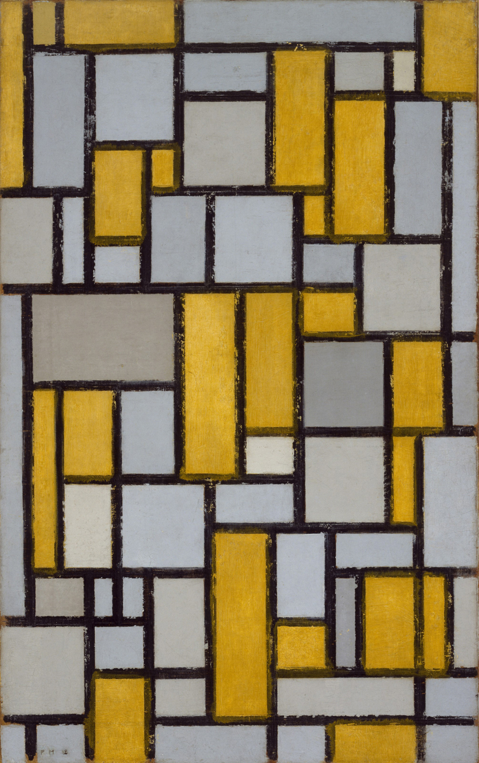 Composition with Grid #1, 1918