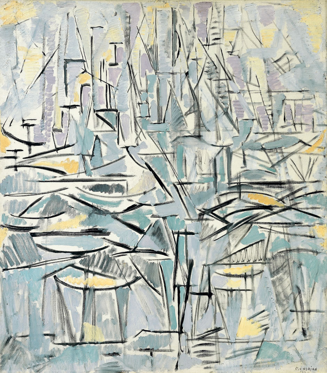 Composition No. XVI, Composition 1 (Trees), 1912-13