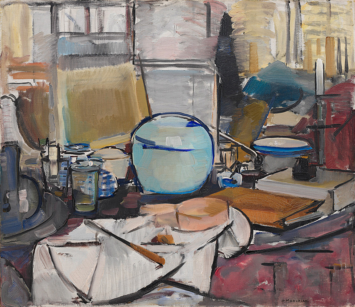 Still Life with Gingerpot I (Stilleven met gemberpot I), 1911-12