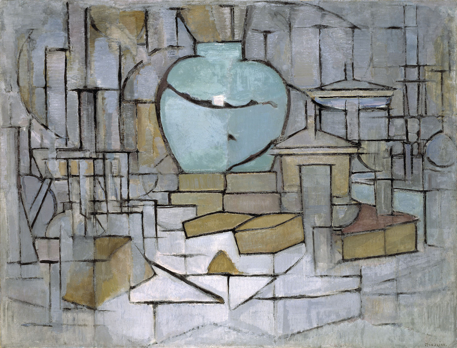 Still Life with Gingerpot II (Stilleven met gemberpot II), 1911-12