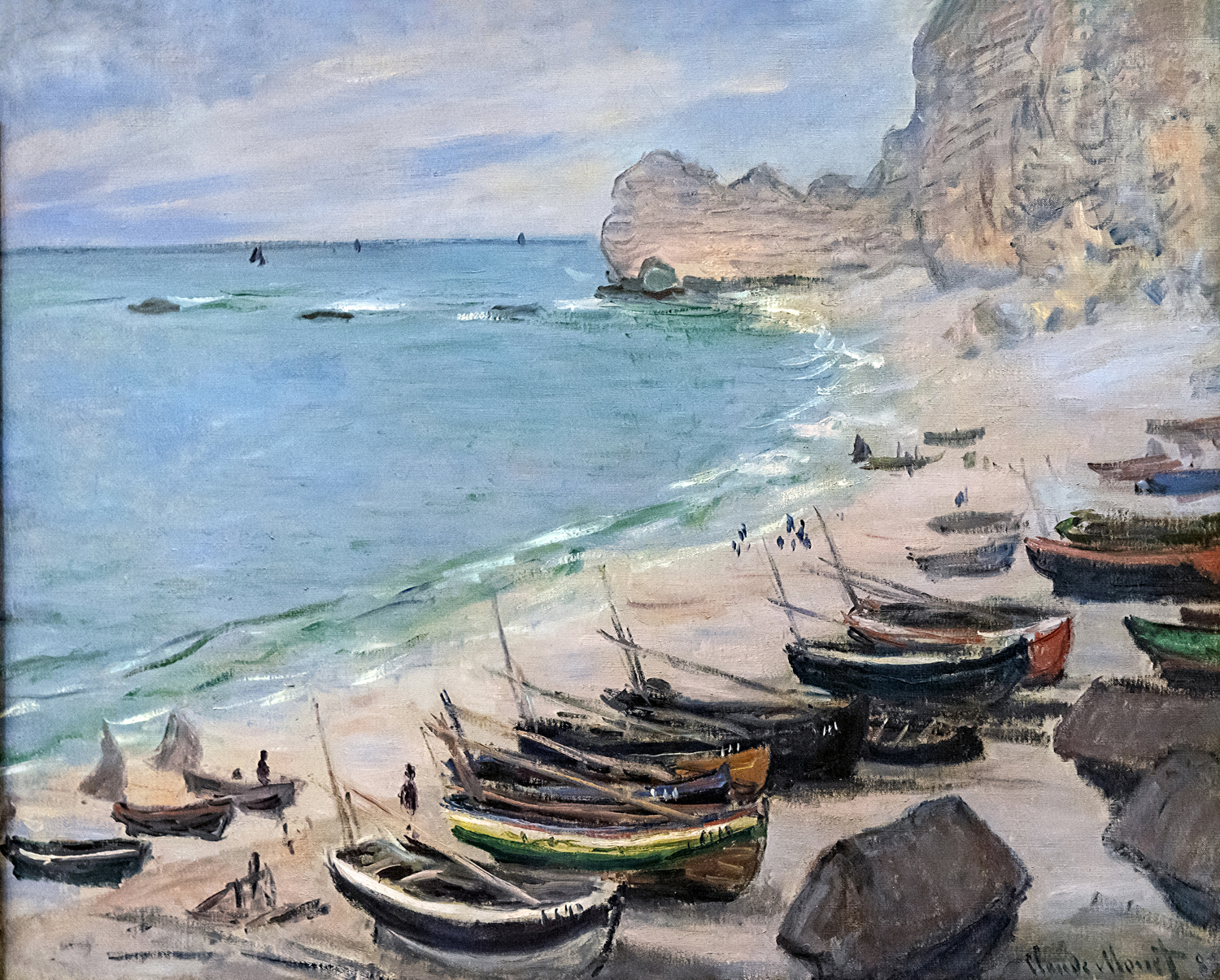 Bateau Sur La Plage a Etretat, 1880