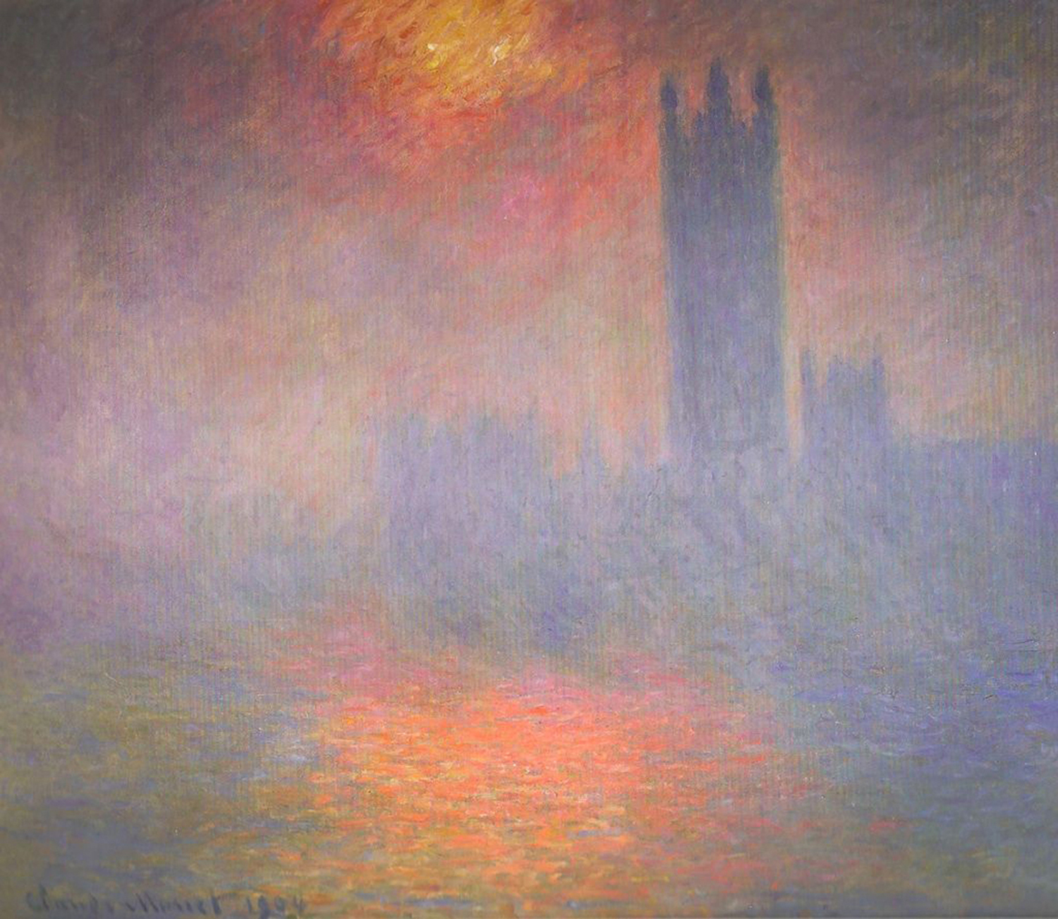 The Houses of Parliament, London, 1904