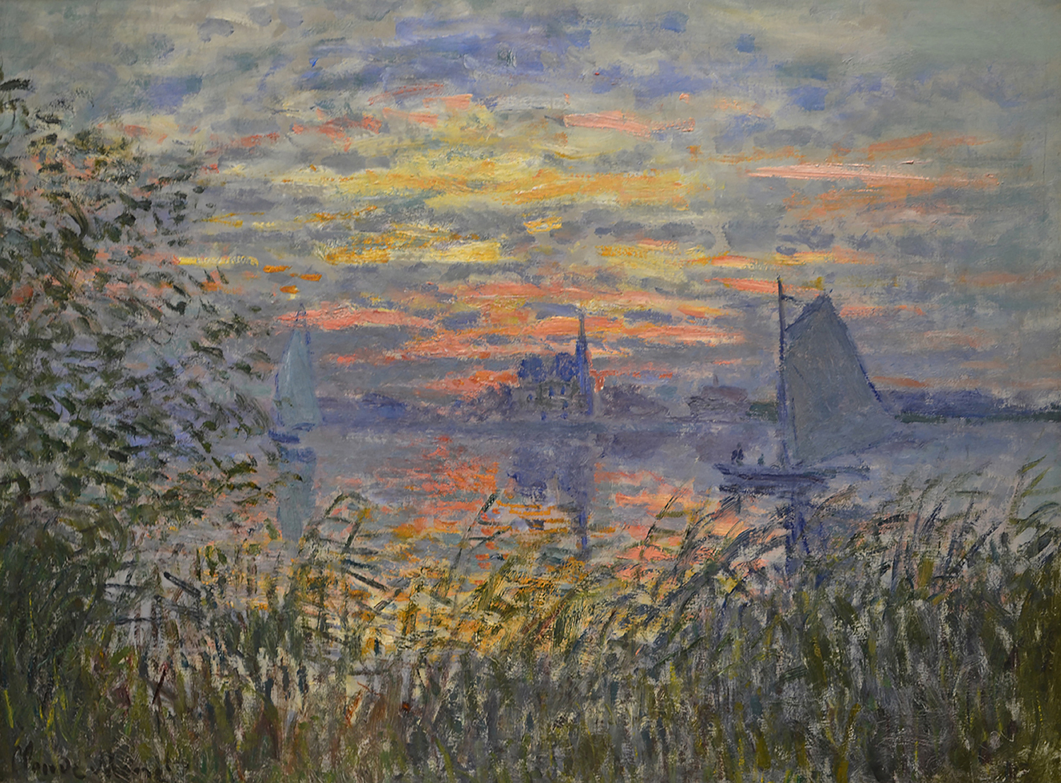 Marine View with Sunset, 1875