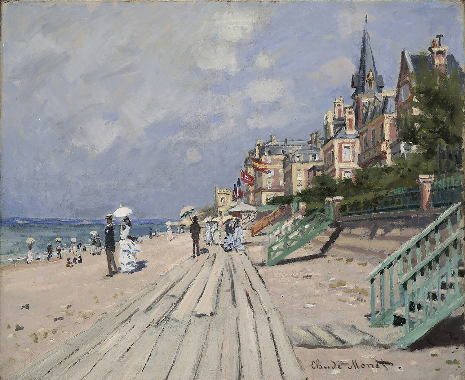 The Beach At Trouville, 1870