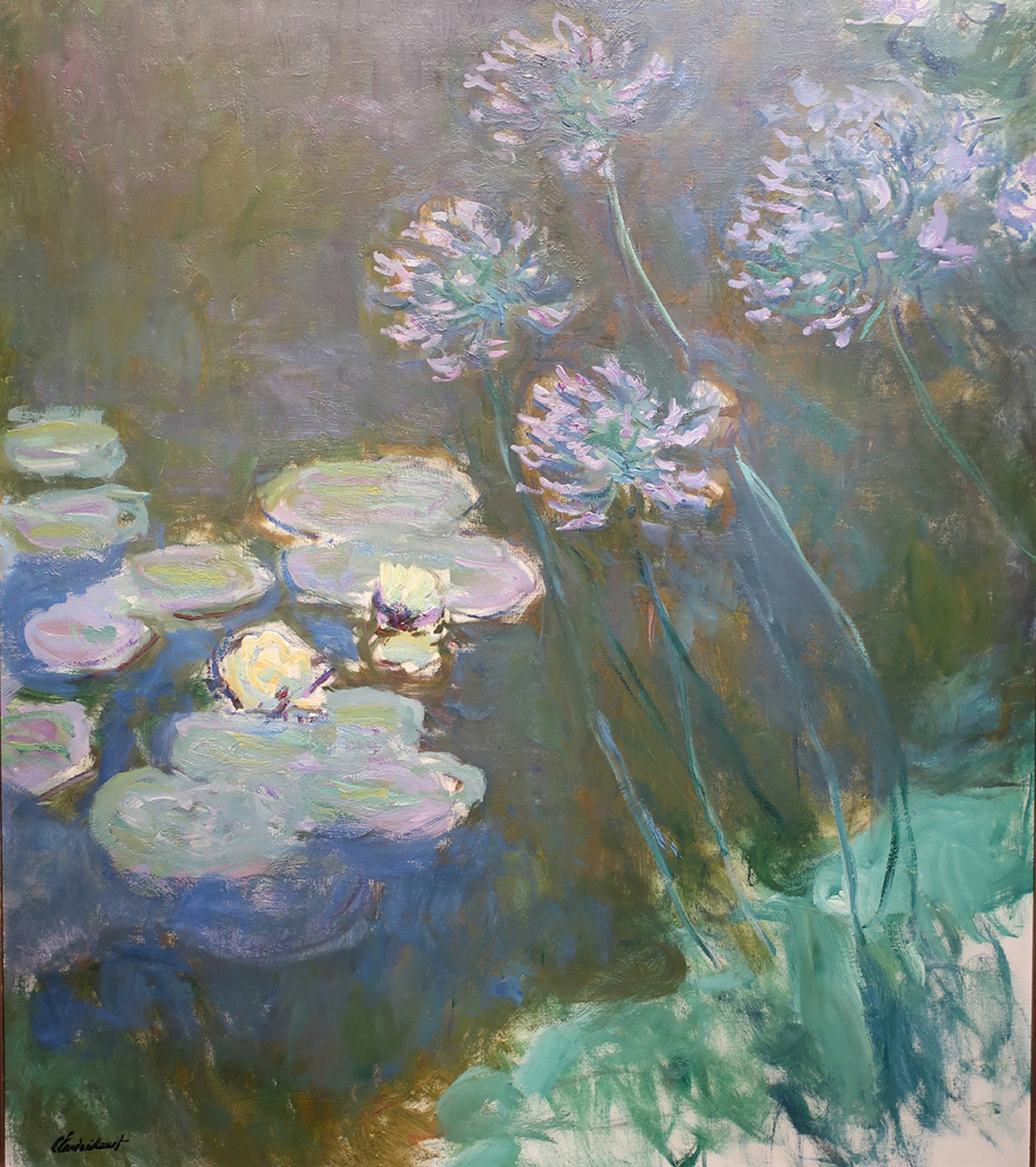 Water Lilies and Agapanthus, 1914-17