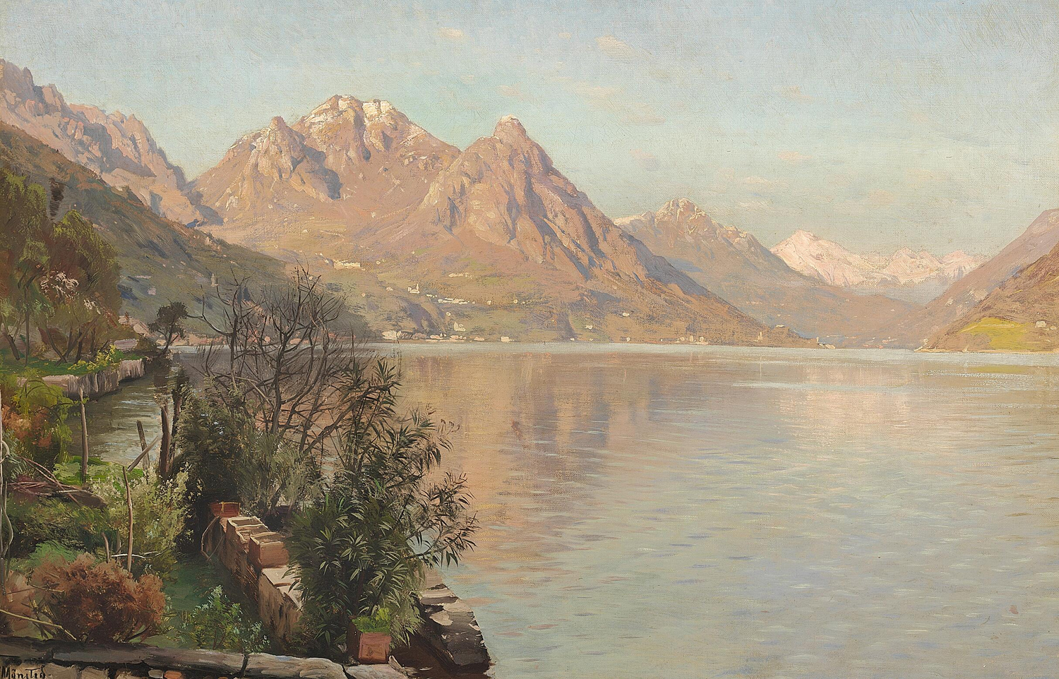 Evening af Gandria, Lake Lugano, 1910