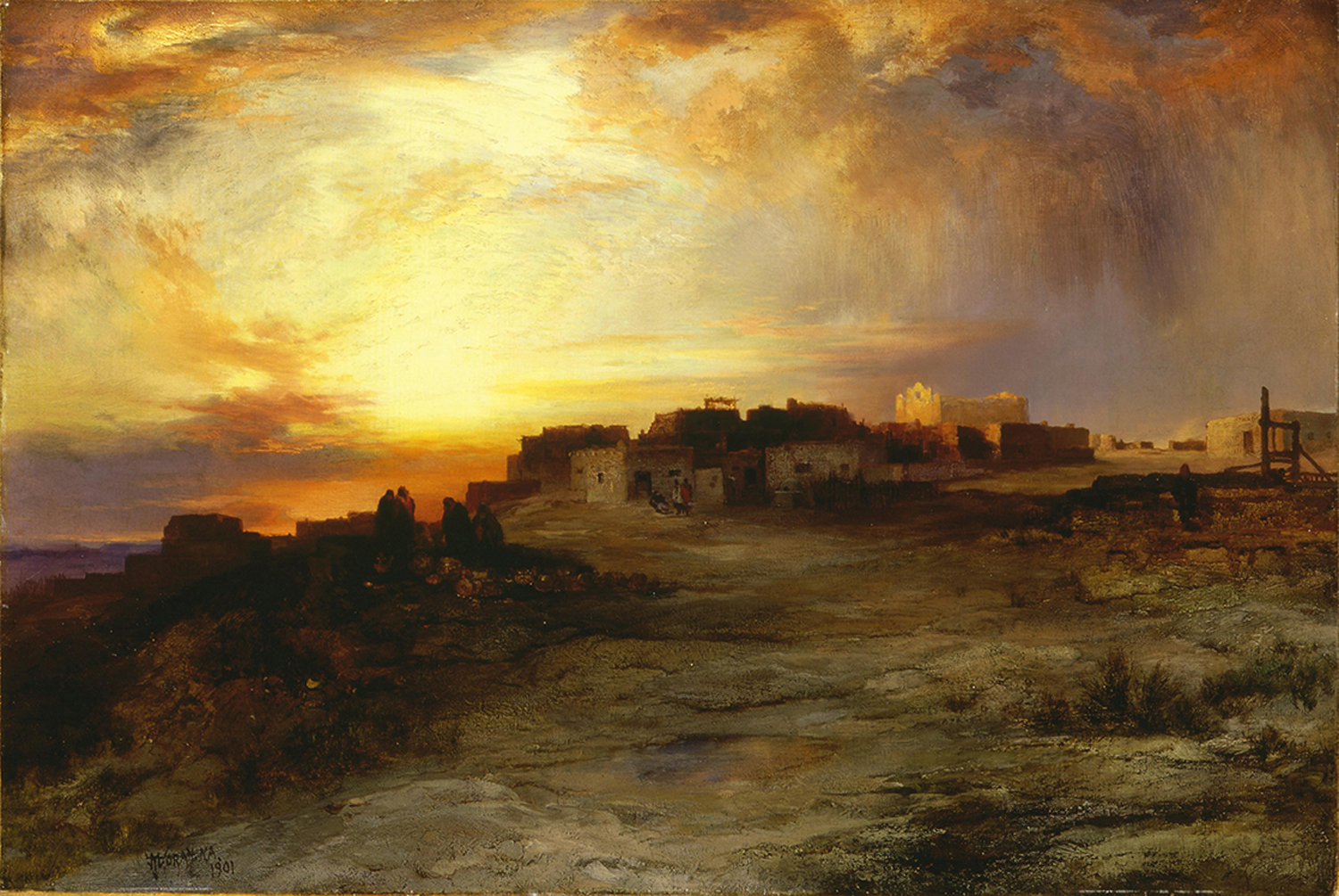 Pueblo at Sunset, 1901