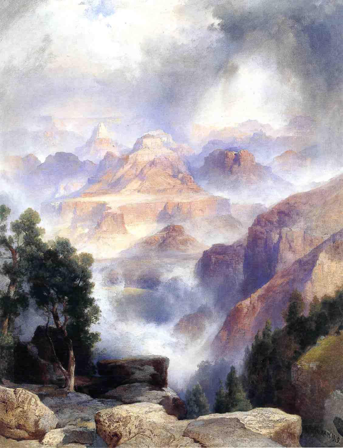 A Showery Day, Grand Canyon, 1919