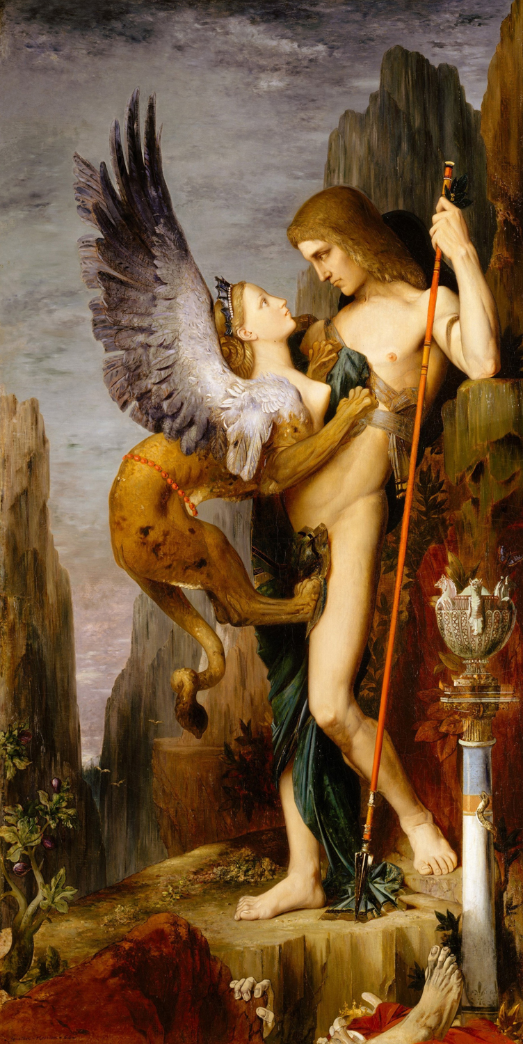 Oedipus and the Sphinx, 1864