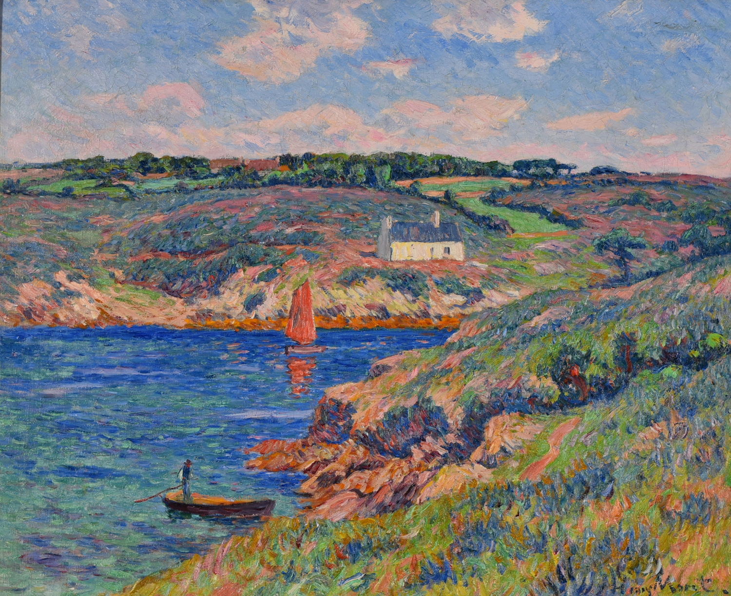 Merrien River, Finistere, 1910