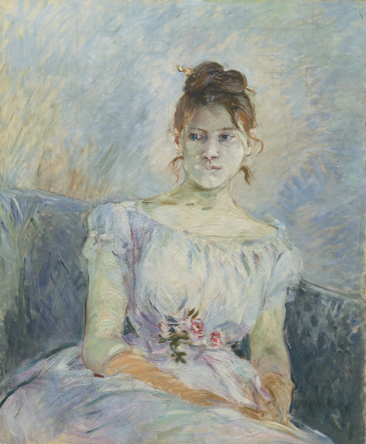 Paule Gobillard in her Ballroom Gown, 1887