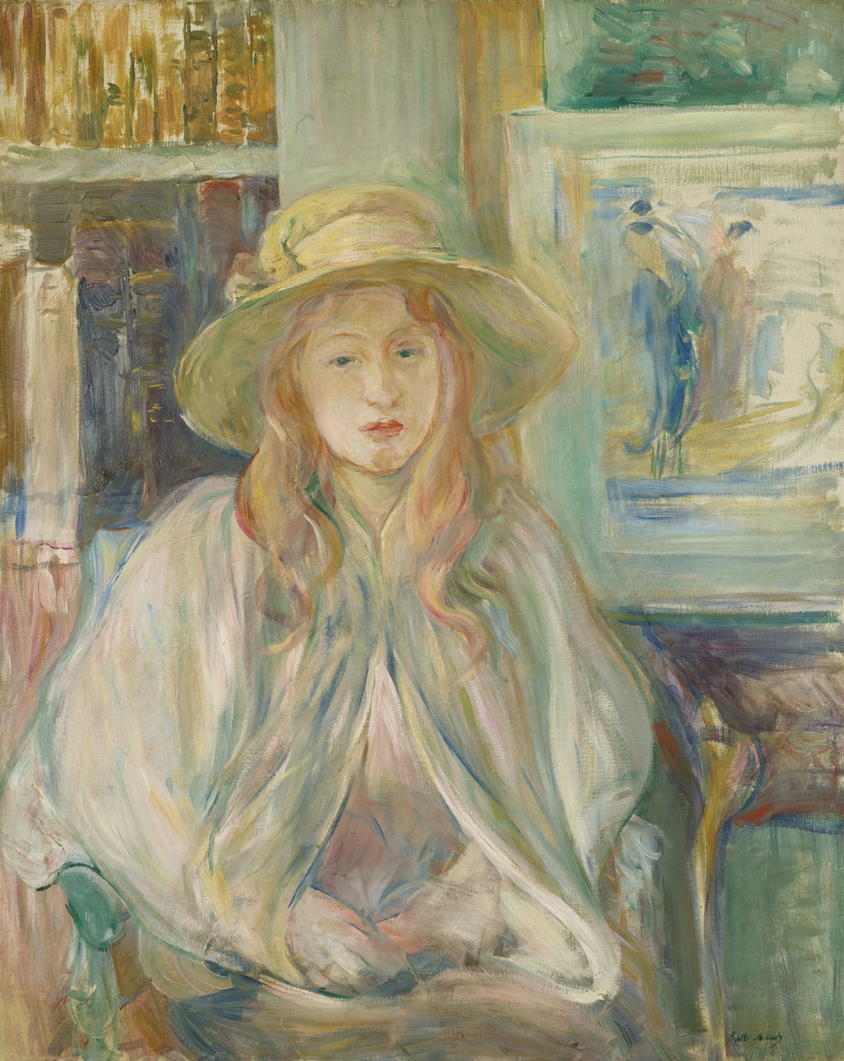 Young Girl with a Straw Hat, 1892