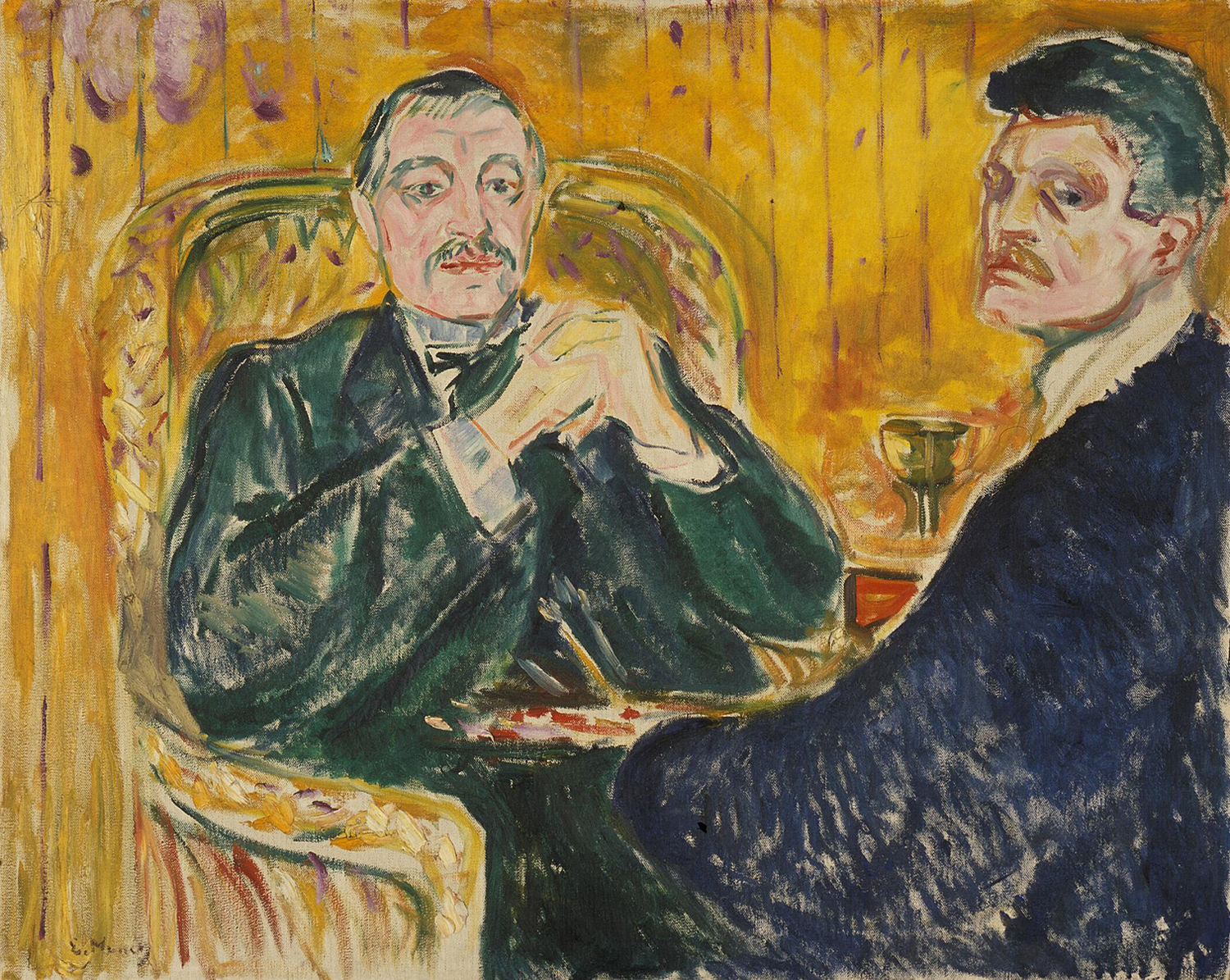Torvald Stang and Edvard Munch, c.1909-11