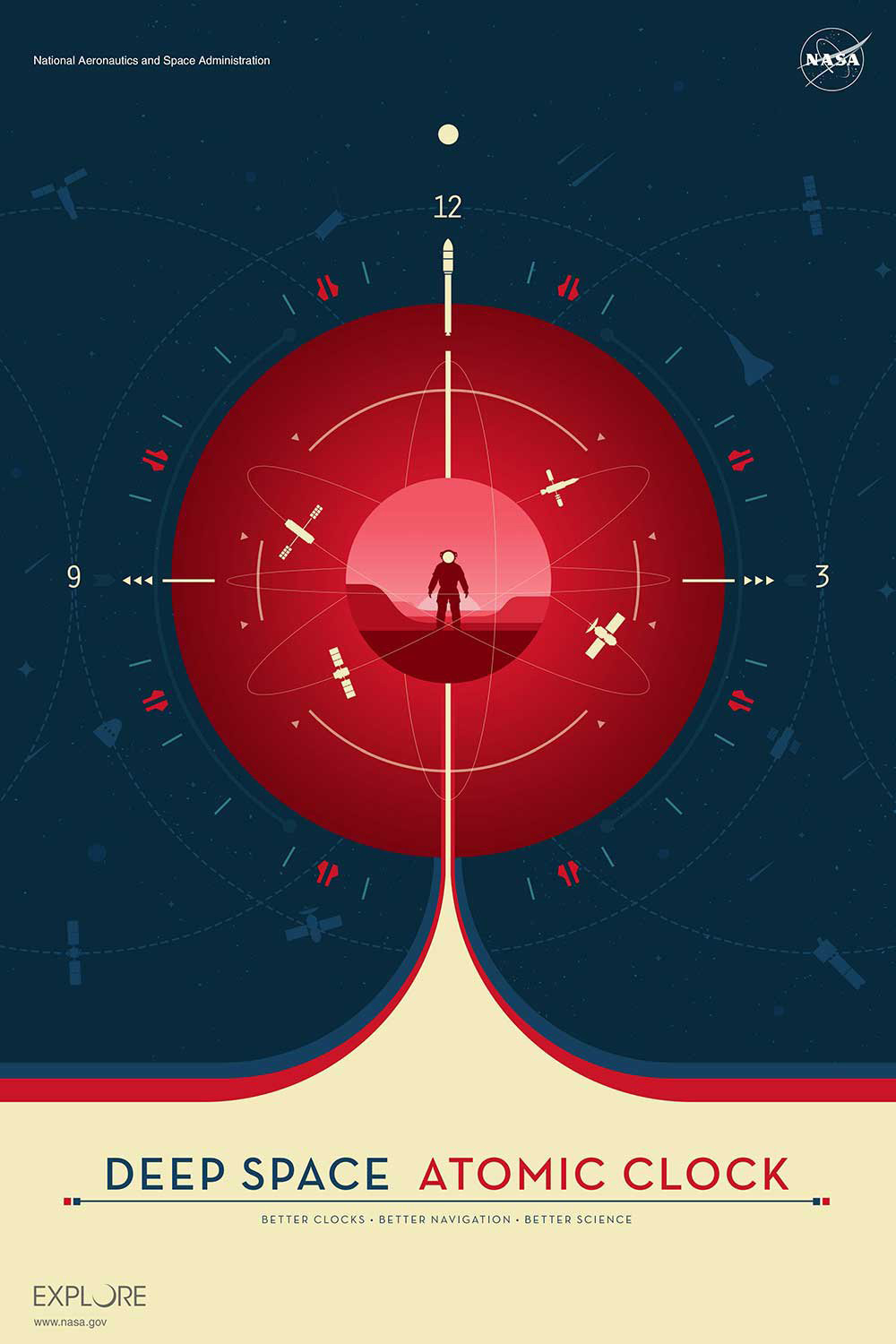 Atomic Clock (Red)