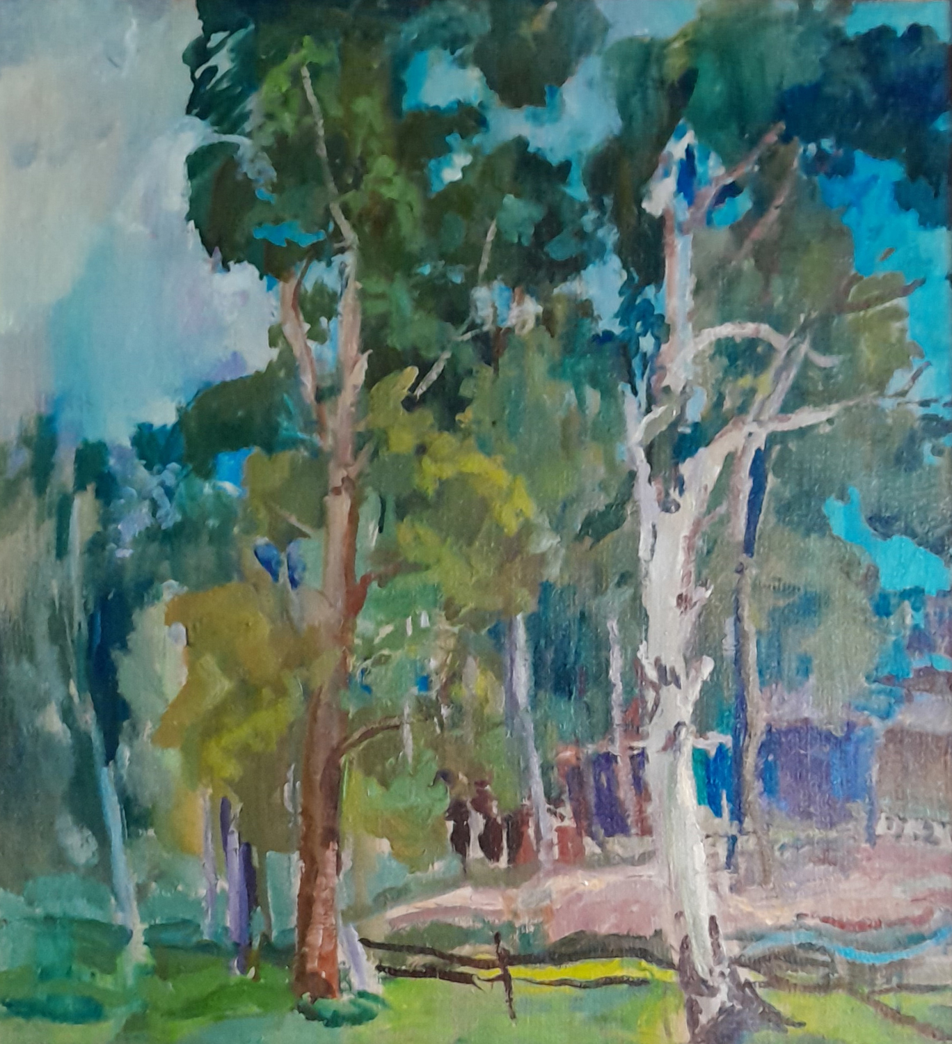 Birch By the Road, 1950