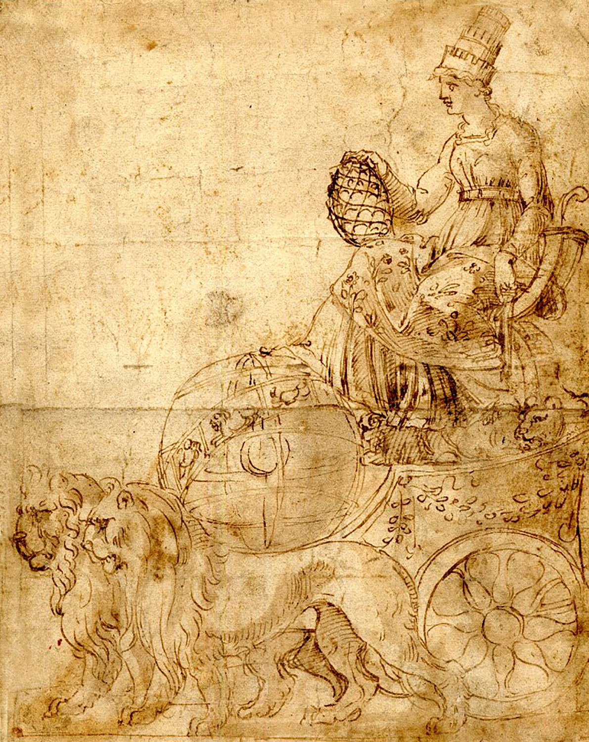 Cybele or Roma on Chariot Drawn by Lions, c. 1513