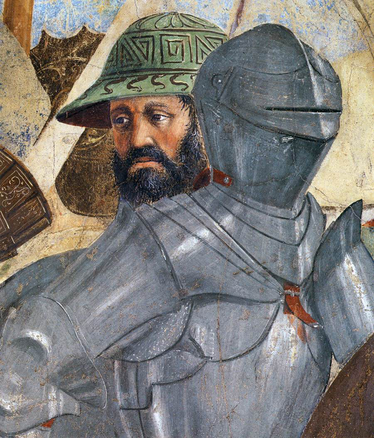Battle between Heraclius and Chosroes (detail), c. 1452-66