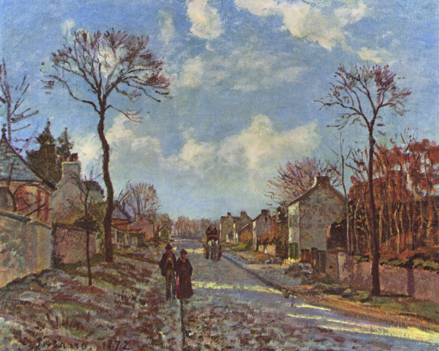 La Route de Louveciennes (A Street in Louveciennes), 1872